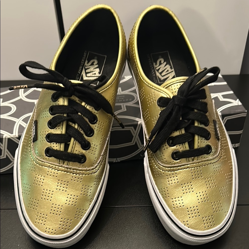 Vans Solid Gold Authentic 50th Anniversary Checke… - image 1